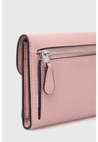 Coach portfel skórzany damski kolor różowy. Kolor: różowy. Materiał: skóra #3