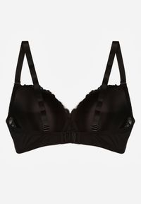 Renee - Czarny Biustonosz Ozdobiony Koronką i Kokardką Aqiany. Kolor: czarny. Materiał: koronka. Wzór: koronka, aplikacja #5