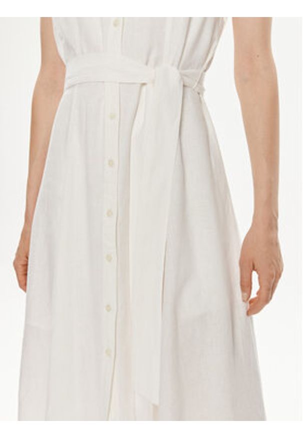 GAP - Gap Sukienka koszulowa 857655-00 Écru Regular Fit. Materiał: wiskoza, len. Typ sukienki: koszulowe