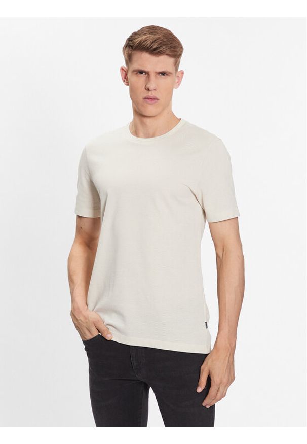 BOSS - Boss T-Shirt Tiburt 240 50452680 Biały Regular Fit. Kolor: biały. Materiał: bawełna