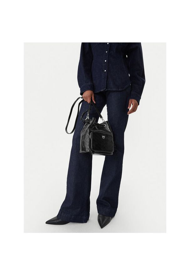 Pinko - Torebka PINKO. Kolor: czarny