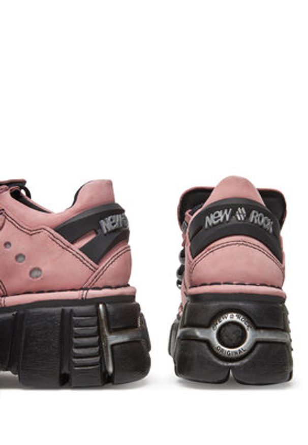 NEW ROCK Sneakersy M-120N-C78 Różowy. Kolor: różowy. Materiał: zamsz, skóra