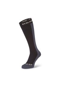 SEALSKINZ - Wysokie skarpetki wodoodporne Sealskinz Worstead. Kolor: czarny. Sport: kolarstwo