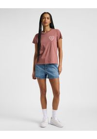 Lee - DAMSKA KOSZULKA LEE SMALL LOGO TEE HENNA 112363636 #5