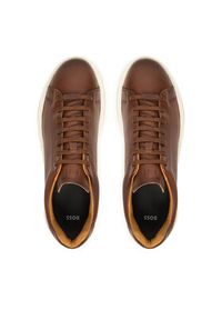 BOSS Sneakersy Bulton 50557820 Brązowy. Kolor: brązowy. Materiał: skóra #4