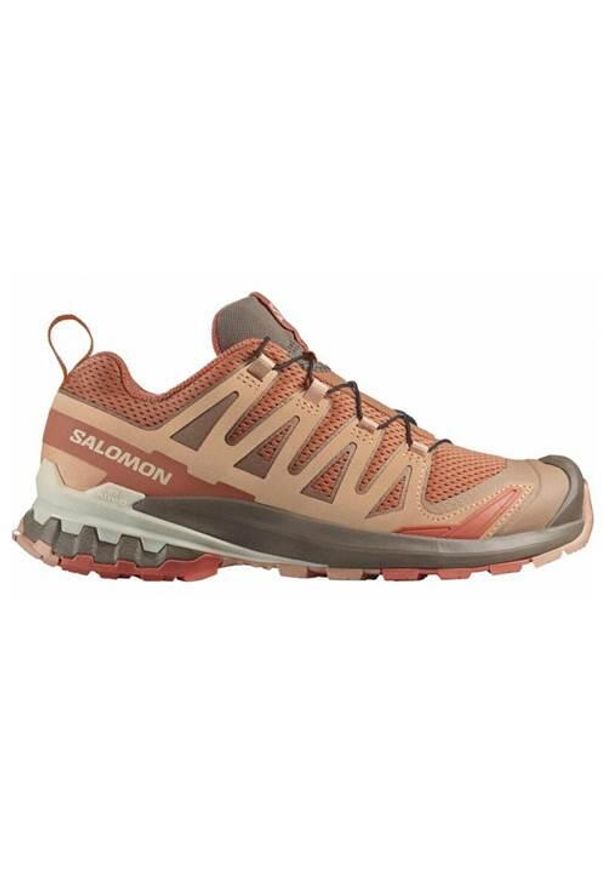 salomon - Buty do biegania damskie Salomon Xa Pro 3d V9. Zapięcie: sznurówki. Kolor: pomarańczowy, wielokolorowy, szary. Materiał: materiał. Szerokość cholewki: normalna