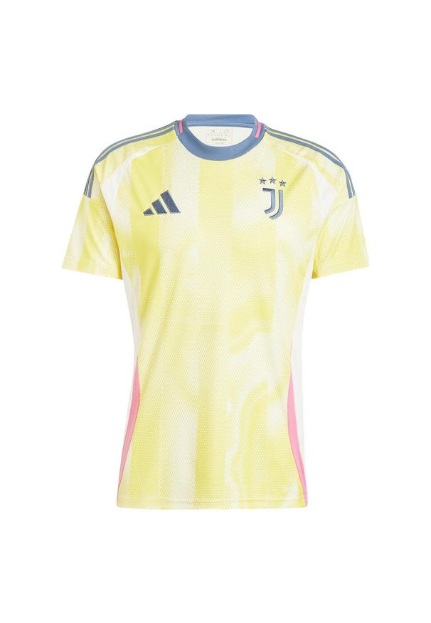 Adidas - Koszulka Juventus 24/25 Away. Kolor: żółty. Materiał: materiał