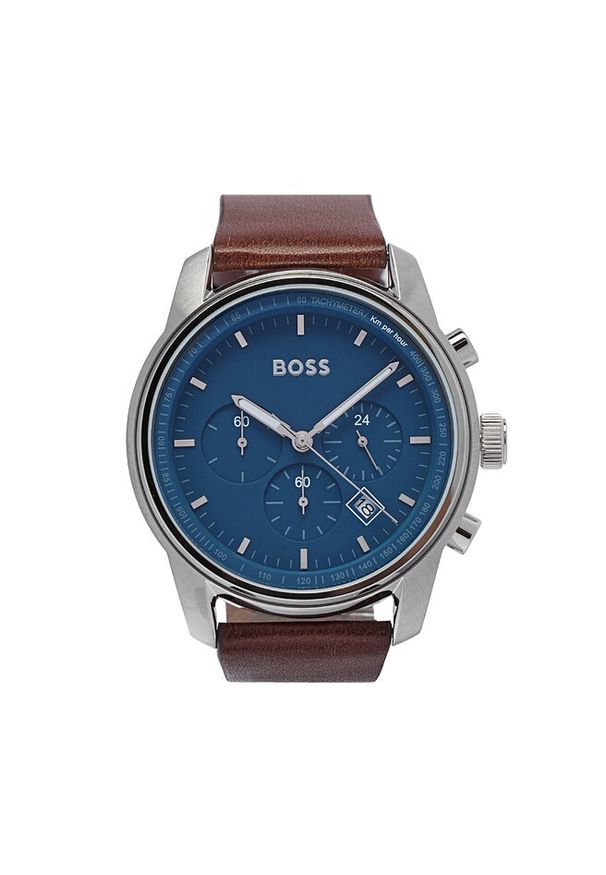 BOSS - Zegarek Boss. Kolor: brązowy