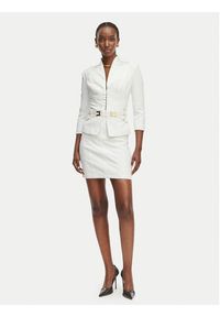 Elisabetta Franchi Spódnica mini GO-167-61E2-V320 Biały Regular Fit. Kolor: biały. Materiał: syntetyk #3