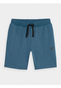 4f - 4F Spodenki dresowe chłopięce 122 (6-7 lat). Kolor: niebieski. Materiał: dresówka. Sezon: lato #1