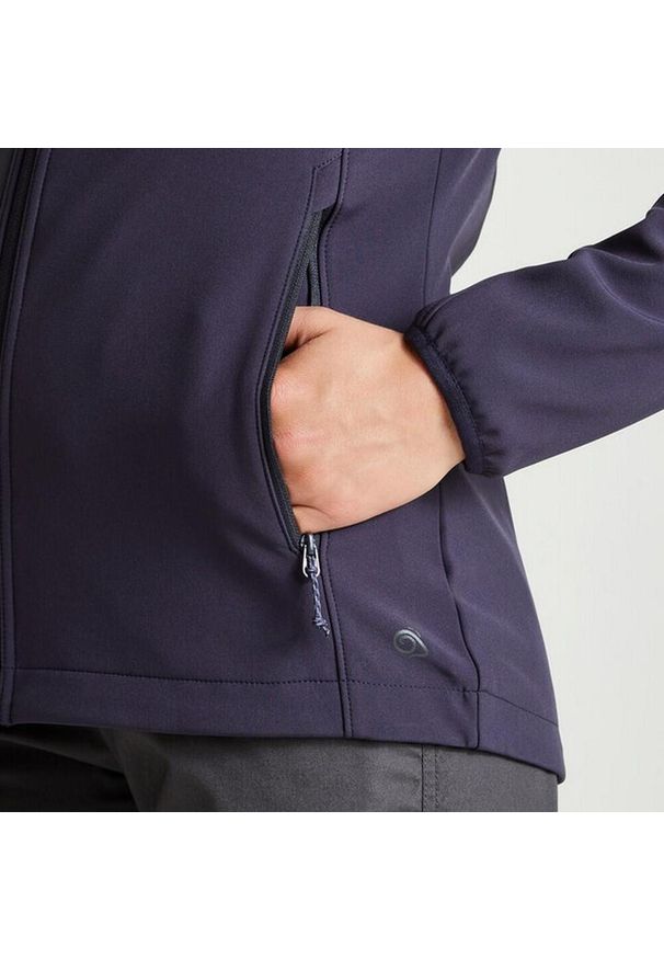 CRAGHOPPERS - Kurtka Damska Expert Basecamp Soft Shell. Kolor: niebieski, wielokolorowy, zielony. Materiał: softshell. Sport: turystyka piesza