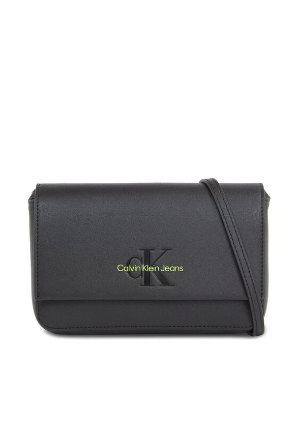 Calvin Klein Jeans Torebka Sculpted Wallet Ph/Cb19 K60K611965 Czarny. Kolor: czarny. Materiał: skórzane