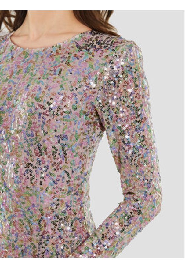 Swing Sukienka koktajlowa 5AF02900 Kolorowy Slim Fit. Materiał: syntetyk. Wzór: kolorowy. Styl: wizytowy