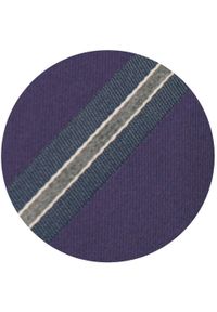 Klasyczny Krawat Klubowy - Alties - Fiolet w Prążek. Materiał: tkanina. Wzór: prążki. Styl: klasyczny #4