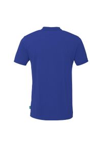 KEMPA - Koszulka polo dla dzieci Kempa Prime. Typ kołnierza: polo. Kolor: niebieski, czarny, wielokolorowy. Wzór: haft, napisy. Styl: sportowy