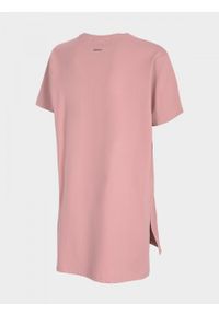 outhorn - T-shirt damski. Materiał: bawełna, tkanina, elastan. Wzór: nadruk #4