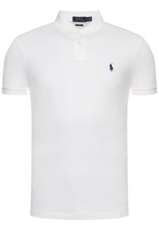 Polo Ralph Lauren Polo Core Replen 710548797 Biały Slim Fit. Typ kołnierza: polo. Kolor: biały. Materiał: bawełna