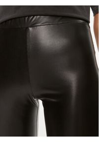 Pinko Spodnie z imitacji skóry Ginseng 102601 A18B Czarny Slim Fit. Kolor: czarny. Materiał: syntetyk