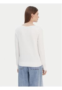 TOMMY HILFIGER - Tommy Hilfiger Sweter WW0WW42050 Biały Regular Fit. Kolor: biały. Materiał: bawełna #5