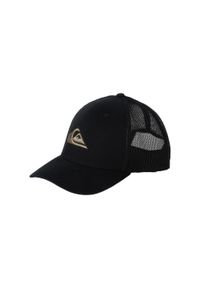 Quiksilver - dla Mężczyzn GROUNDER Czarny. Kolor: brązowy, zielony, wielokolorowy. Materiał: materiał, poliester, bawełna. Wzór: ze splotem
