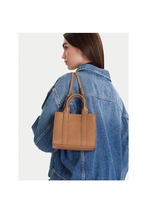 Karl Lagerfeld - Torebka KARL LAGERFELD. Kolor: brązowy