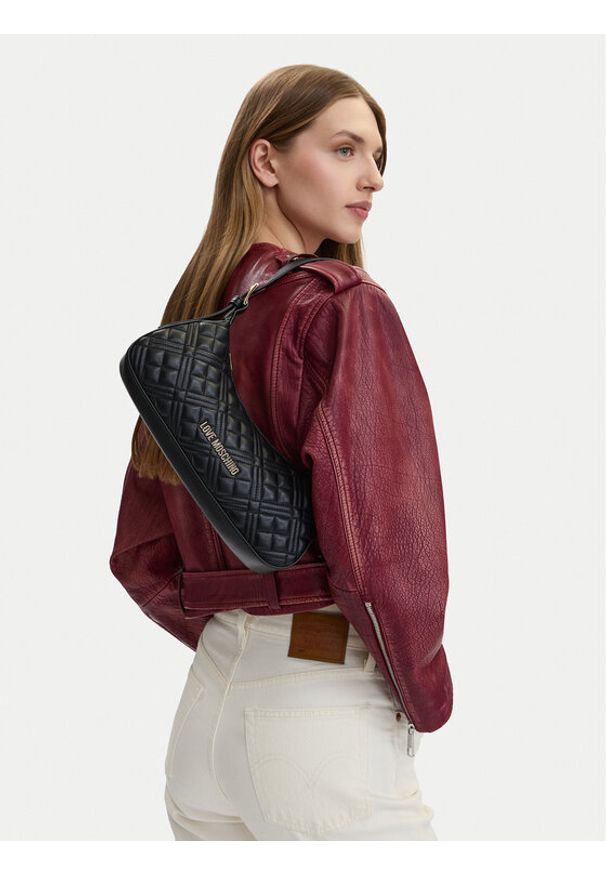 Love Moschino - LOVE MOSCHINO Torebka JC4142PP0OLA0000 Czarny. Kolor: czarny. Materiał: skórzane