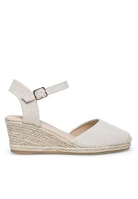 Jenny Fairy Espadryle WYL2610-2 Beżowy. Kolor: beżowy. Materiał: materiał #1