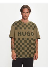 Hugo T-Shirt Narliparo 50517942 Zielony Loose Fit. Kolor: zielony. Materiał: bawełna #1