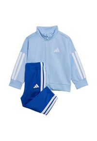 Adidas - Dres Essentials CLIMACOOL Kids. Kolor: biały, niebieski, wielokolorowy. Materiał: dresówka #1