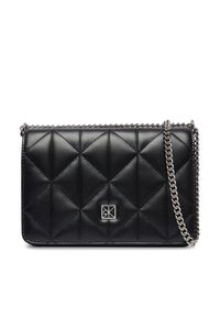 Calvin Klein Torebka Quilted Mini Chain Bag LV04F3321G Czarny. Kolor: czarny. Materiał: skórzane #1