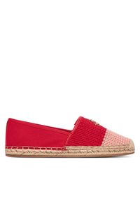 TOMMY HILFIGER - Tommy Hilfiger Espadryle Script Crochet Espadrille FW0FW09502 Czerwony. Kolor: czerwony. Materiał: materiał #1