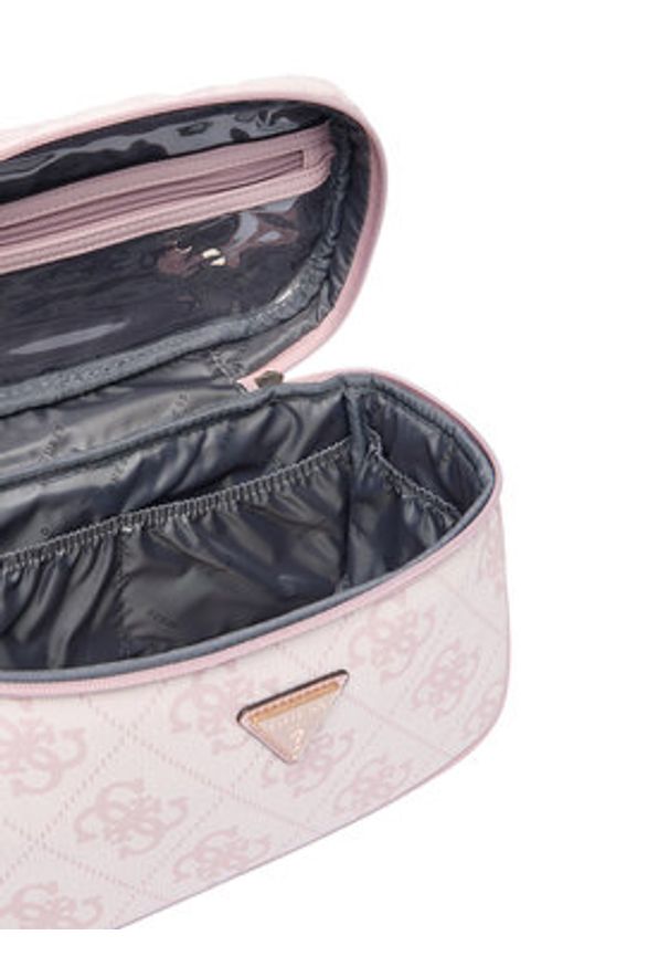 Guess Kosmetyczka Berta Travel TWOB86 88039 Różowy jasny. Kolor: różowy. Materiał: skóra