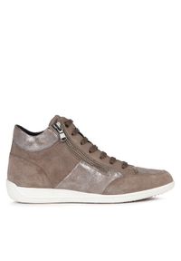 Geox Sneakersy D Myria D3668B 022TC C6692 Szary. Kolor: szary. Materiał: skóra