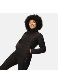 Keava III Regatta damska turystyczna kurtka pikowana. Kolor: czarny. Materiał: poliamid. Sport: turystyka piesza #1