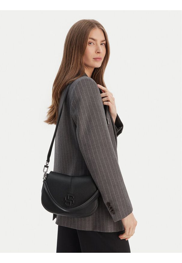 BOSS Torebka 50557908 Czarny. Kolor: czarny. Materiał: skórzane