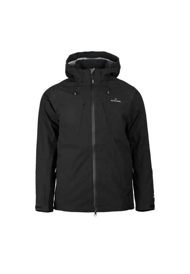 Bergson - Kurtka męska 3w1 Everfolk. Kolor: czarny. Sport: turystyka piesza