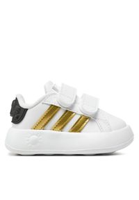 Adidas - Sneakersy adidas. Kolor: biały. Wzór: motyw z bajki