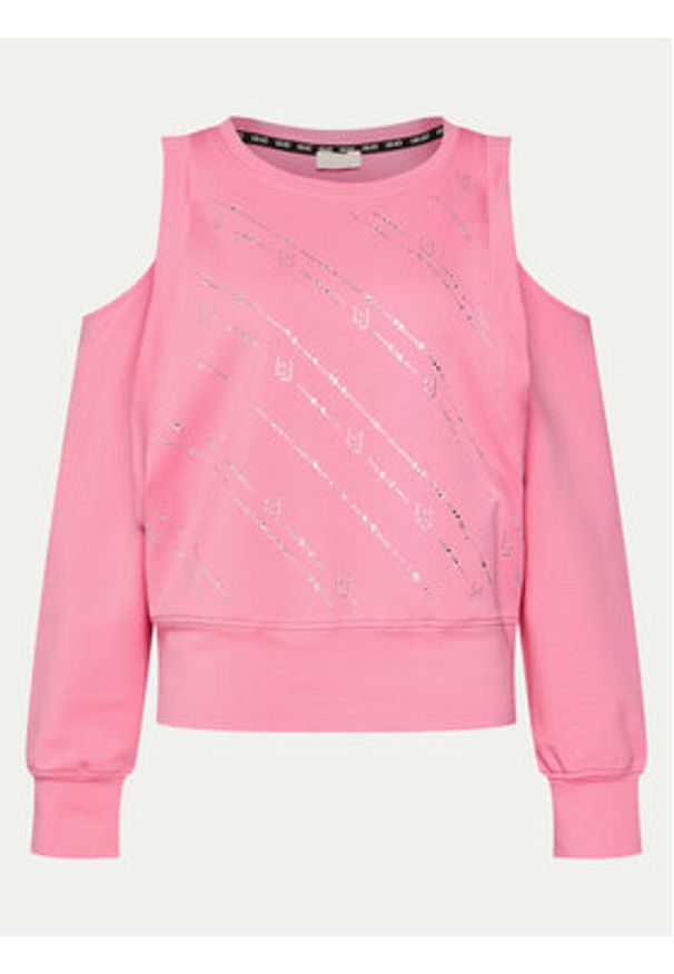 Liu Jo Sport Bluza TA4170 FS090 Różowy Regular Fit. Kolor: różowy. Materiał: bawełna. Styl: sportowy