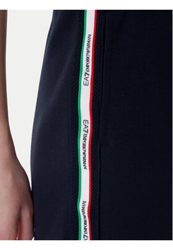 EA7 Emporio Armani Szorty sportowe 7W001224 AF12660 UB102 Granatowy Regular Fit. Kolor: niebieski. Materiał: syntetyk