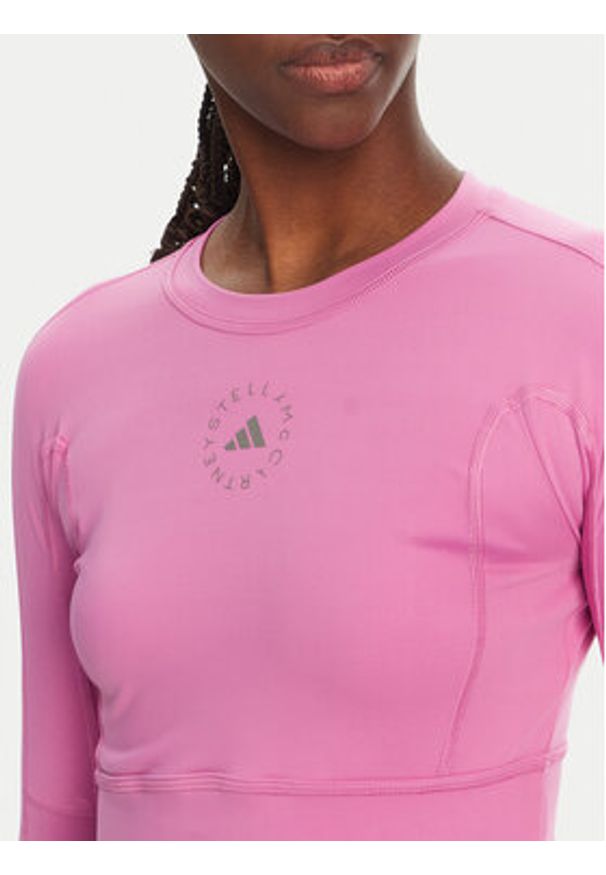 Adidas by Stella McCartney - adidas by Stella McCartney Koszulka techniczna TrueStrength JJ1644 Różowy Slim Fit. Kolor: różowy. Materiał: syntetyk