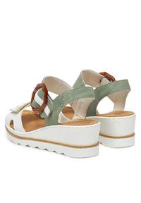 Rieker Sandały 67476-81 Biały. Kolor: biały. Materiał: syntetyk, materiał #5