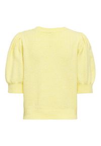 only - ONLY Sweter Rica 15318551 Żółty Regular Fit. Kolor: żółty. Materiał: syntetyk #6