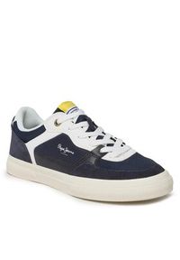 Pepe Jeans Sneakersy Kenton Master Mesh PMS30905 Granatowy. Kolor: niebieski. Materiał: materiał