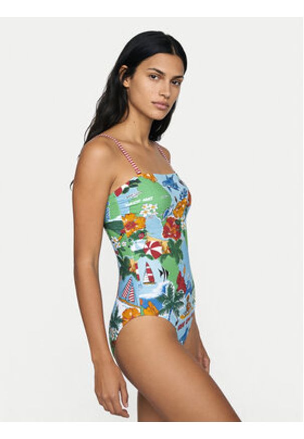 Seafolly Strój kąpielowy Viva Vacation 11134DD302 Kolorowy. Materiał: syntetyk. Wzór: kolorowy