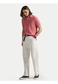 Polo Ralph Lauren Polo 710536856466 Różowy Slim Fit. Typ kołnierza: polo. Kolor: różowy. Materiał: bawełna #3
