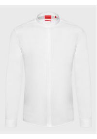 Hugo Koszula Enrique 50458109 Biały Extra Slim Fit. Kolor: biały. Materiał: bawełna #4