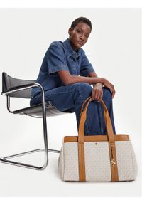 MICHAEL Michael Kors Torebka Romee 30T5G1ZT7B Beżowy. Kolor: beżowy. Materiał: skórzane #1