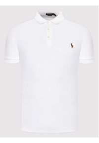 Polo Ralph Lauren Polo 710685514001 Biały Slim Fit. Typ kołnierza: polo. Kolor: biały. Materiał: bawełna #4