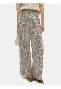 Vero Moda Spodnie palazzo Menny 10282478 Beżowy Wide Leg. Kolor: beżowy. Materiał: wiskoza