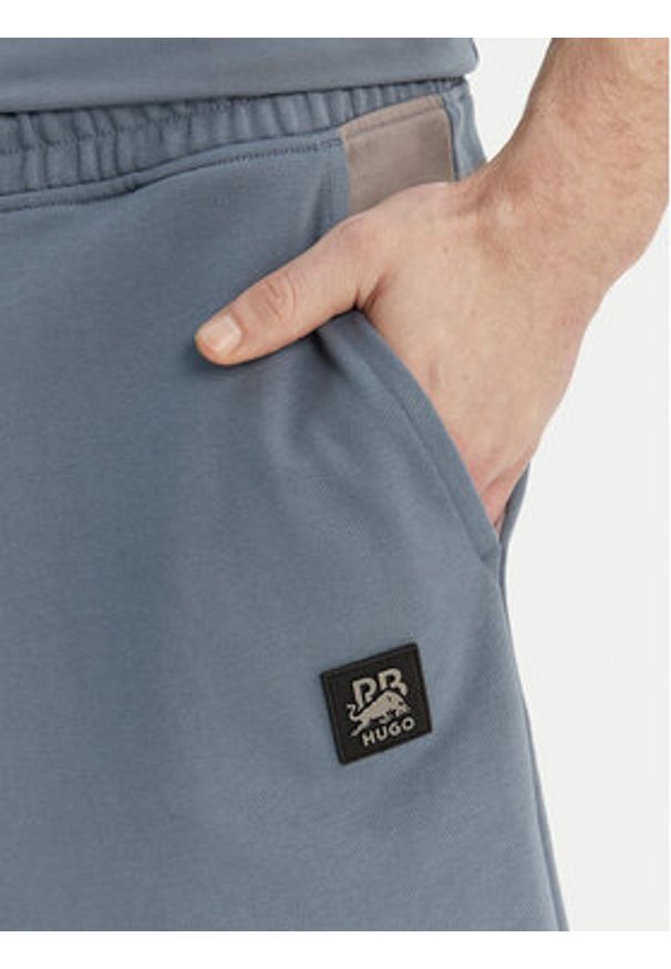 Hugo - HUGO Szorty materiałowe Despen_RB 50559712 Szary Relaxed Fit. Kolor: szary. Materiał: bawełna